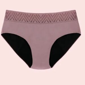 Women's Thinx Period-Absorbing Super Hiphugger Panty in color Dusk NWT LARGE